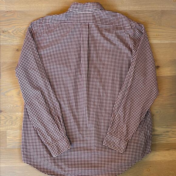 VTG Y2K Ralph Lauren Classic Fit Button Down Shirt Gingham Pony Logo Mens XL - Picture 7 of 7